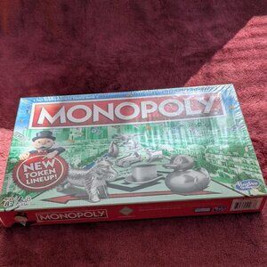 new sealed monopoly, new token line up board game